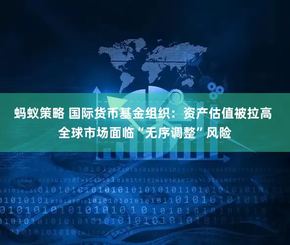 蚂蚁策略 国际货币基金组织：资产估值被拉高 全球市场面临“无序调整”风险